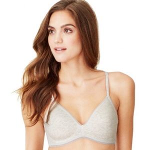 NWT new On Gossamer cotton wireless bra 34B grey
